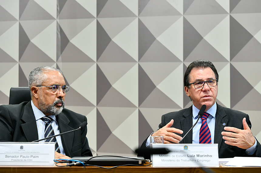 Contribuição sindical não obrigatória marca debate com ministro do Trabalho — Senado Notícias