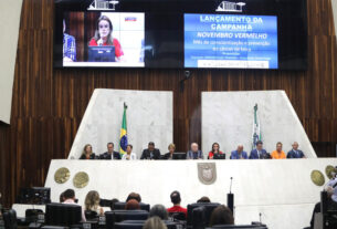 Lançamento da campanha Novembro Vermelho ocorreu no Plenário da Casa, na tarde desta quinta-feira (9).