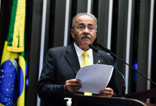 Em discurso, à tribuna, 4º secretário da Mesa do Senado Federal, senador Chico Rodrigues (PSB-RR).