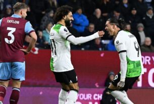 Premier League: Darwin Núñez faz pintura, Liverpool vence o Burnley e dorme na ponta