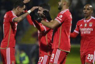 Benfica vence Arouca e segue na caça ao Sporting