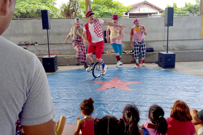 Cultura divulga endereços das apresentações circenses no Litoral; próximo show é amanhã