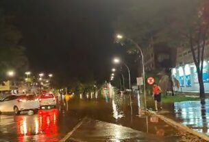 Forte chuva no DF causa alagamentos e queda de energia