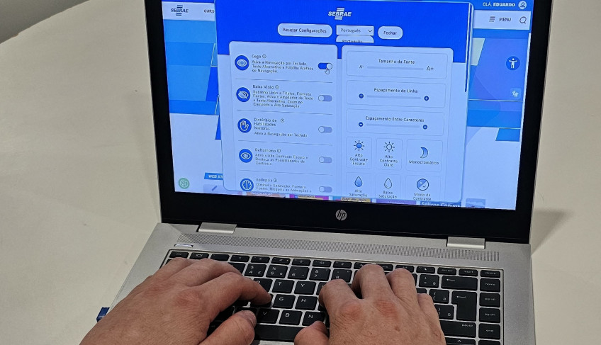 Recursos de acessibilidade digital estão disponíveis em portal do Sebrae/PR | ASN Paraná