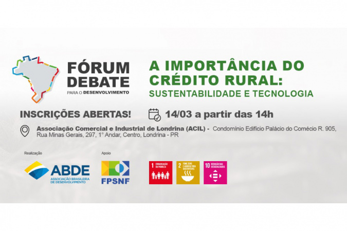 Com apoio de entidades do Estado, Londrina vai receber evento nacional de crédito rural