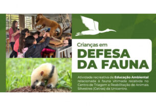 Centro de animais silvestres de Guarapuava promove ação educacional com crianças