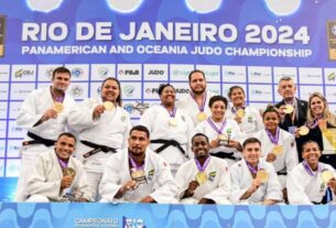 Judô: Brasil fatura 16 pódios, 7 deles de ouro, em Pan-Americano no RJ