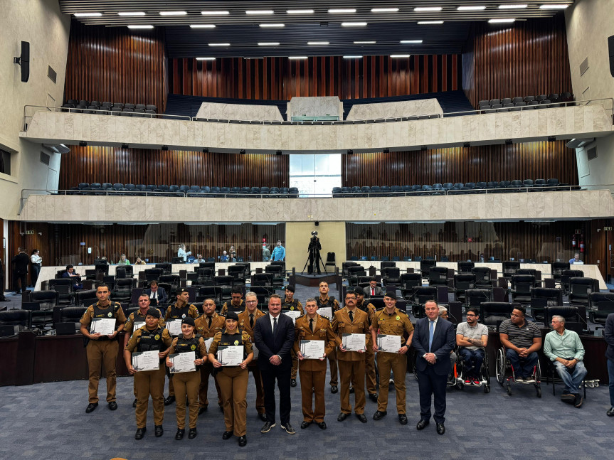 Policiais homenageados trabalham nas equipes da Patrulha Maria da Penha e também nas rondas ostensivas e atendimento de ocorrências policiais.