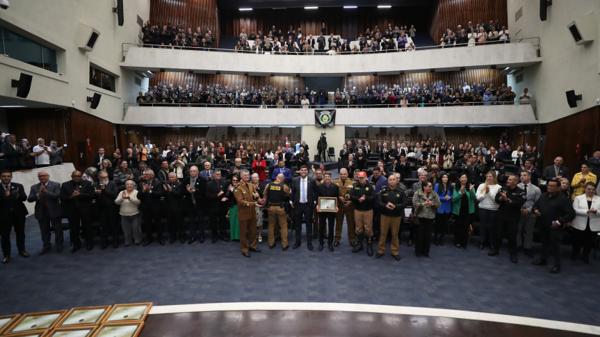 Cerca de 250 representantes das forças de segurança foram homenageados na noite desta quinta-feira (27).