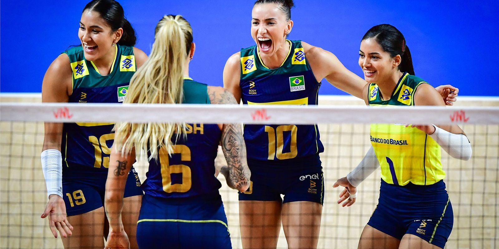 Invicto, Brasil atropela Bulgária na Liga das Nações Feminina de Vôlei