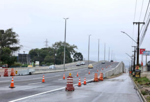 Novo viaduto de São José dos Pinhais tem pista superior liberada para o tráfego