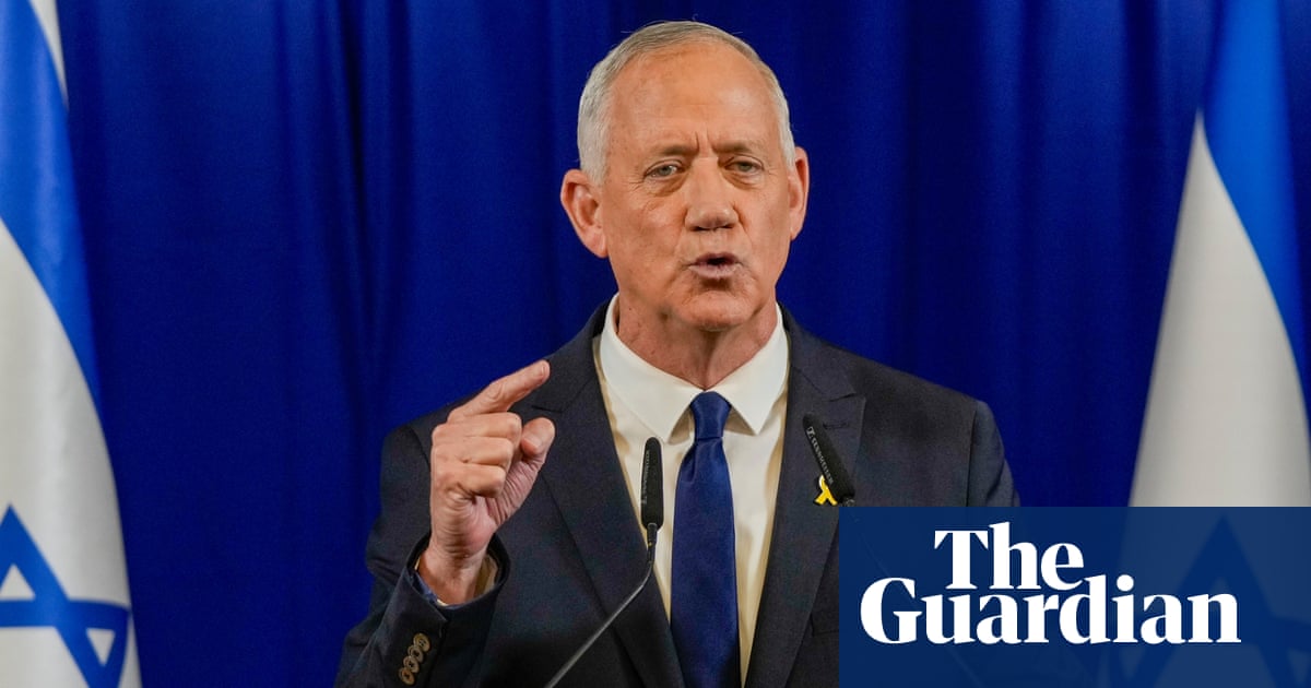 Político moderado Benny Gantz renuncia ao gabinete de guerra israelense |  Israel