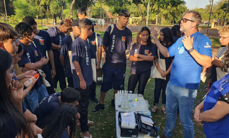 Sanepar mostra a estudantes os impactos de ações de cada um no meio ambiente