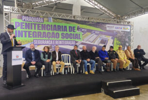 O Líder do Bloco de Segurança Pública da Assembleia Legislativa do Paraná, Delegado Deputado Estadual Tito Barichello (União Brasil), participou da cerimônia de inauguração, nesta sexta-feira (12/07).