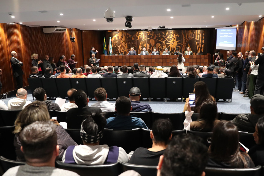 Audiência lotou o Plenarinho da Assembleia Legislativa na manhã desta quarta-feira (03).