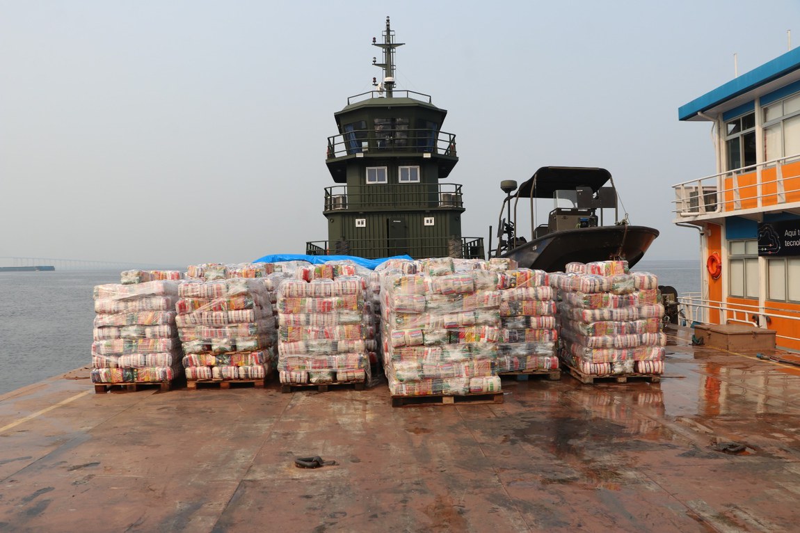 153 toneladas de alimentos são enviadas a atingidos pela estiagem no Amazonas — Agência Gov