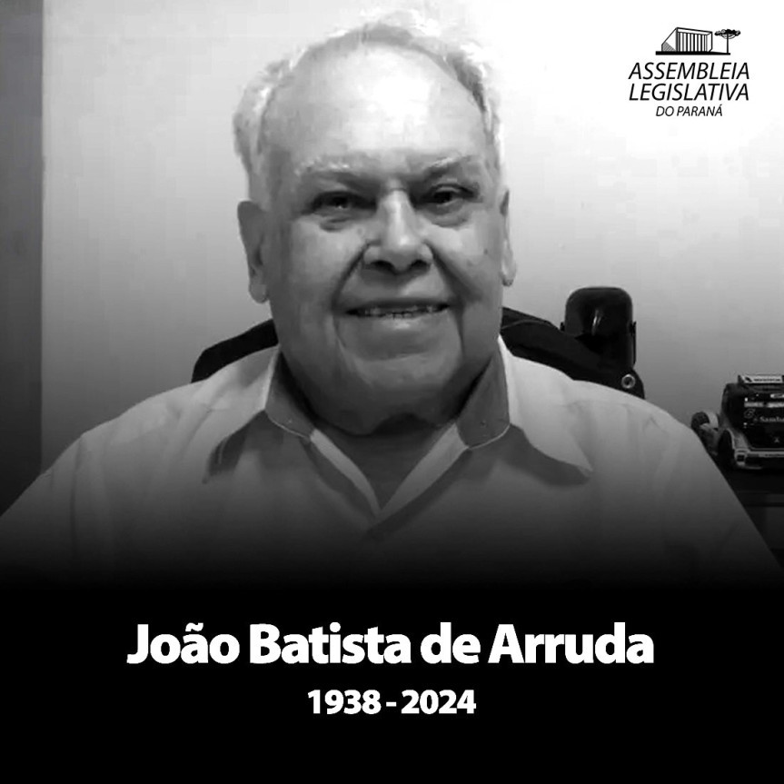 Assembleia Legislativa do Paraná | Notícias > Assembleia Legislativa lamenta o falecimento do ex-deputado João Batista Arruda