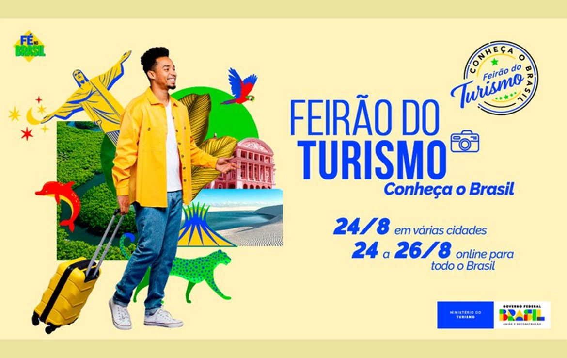 Começa o 1° Feirão do Turismo, com descontos em passagens, passeios e hospedagem — Agência Gov