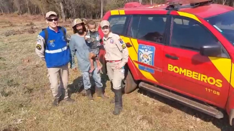 Forças de segurança encontram menino de 2 anos que estava desaparecido em Cambira