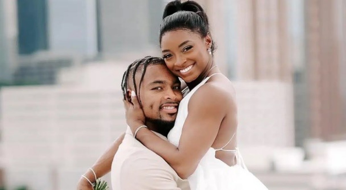 Jonathan Owens, marido de Simone Biles, não conhecia ginasta antes do namoro