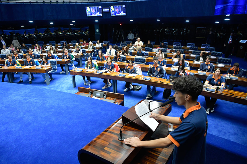 Jovens senadores de 2024 aprovam três propostas — Senado Notícias