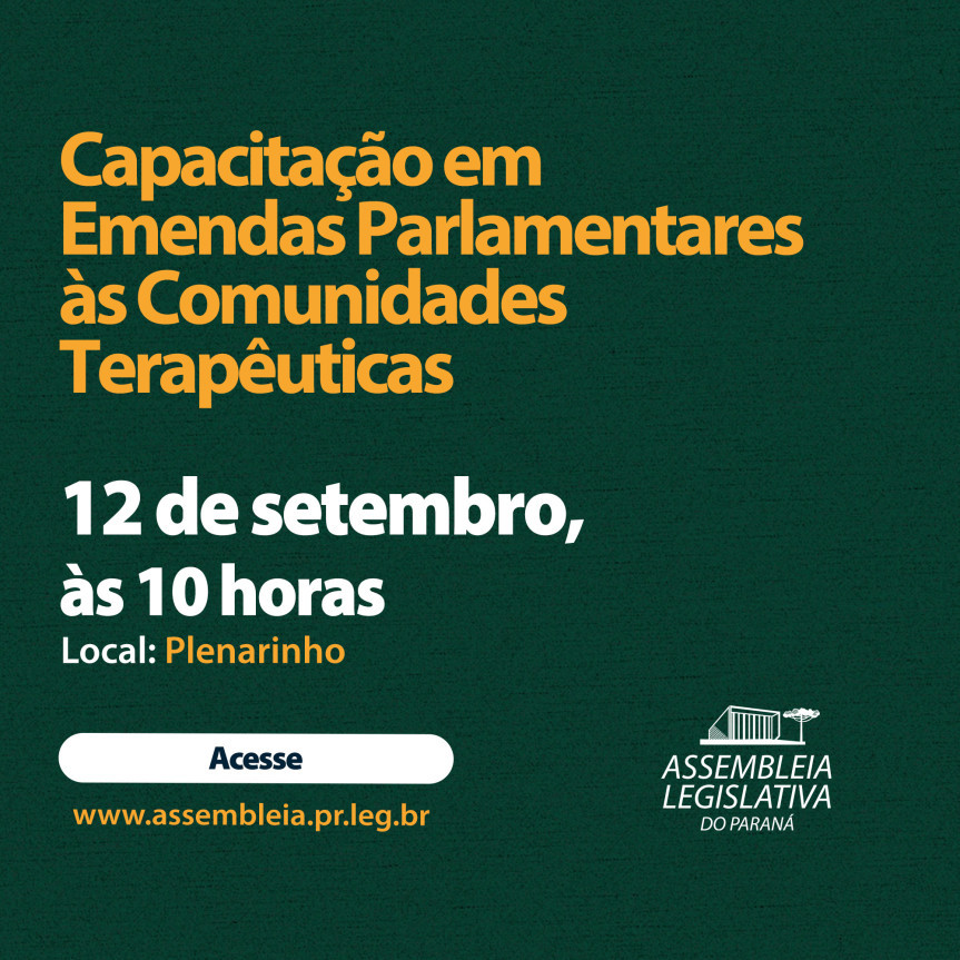 Assembleia Legislativa do Paraná | Notícias > Assembleia legislativa promove curso de capacitação em emendas parlamentares