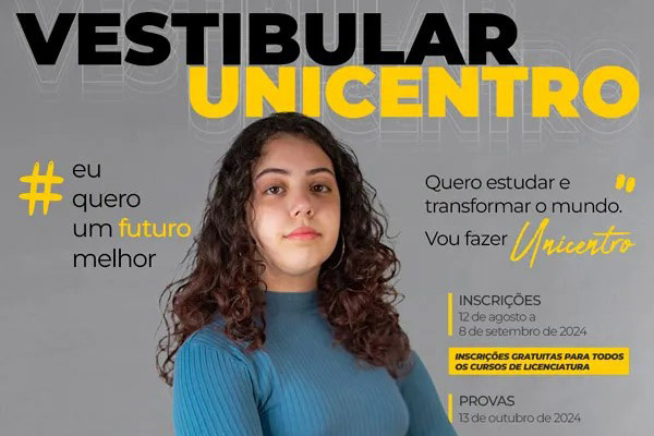 Prazo para inscrição no vestibular 2025 da Unicentro vai até este domingo