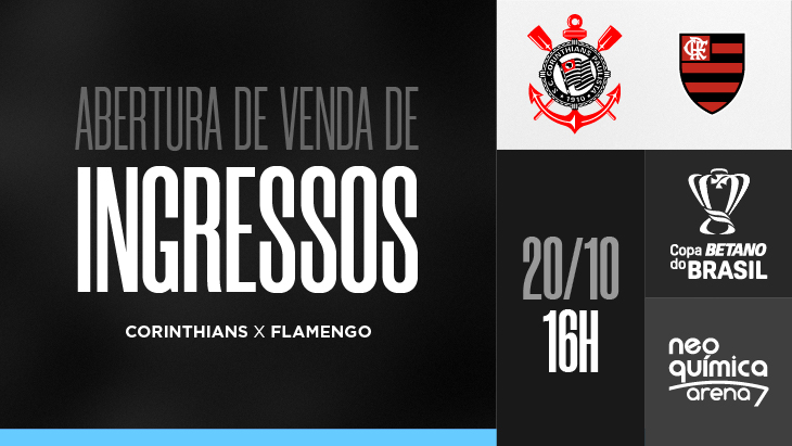 Corinthians x Flamengo (20/10) – Copa do Brasil 2024