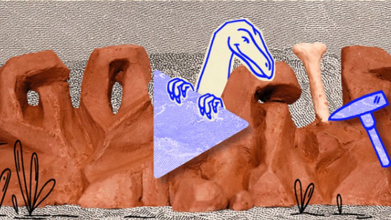 Entenda homenagem do Doodle, do Google, ao dinossauro