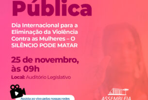 Assembleia Legislativa do Paraná | Notícias > O Silêncio pode Matar: Audiência Pública debate violência contra as mulheres