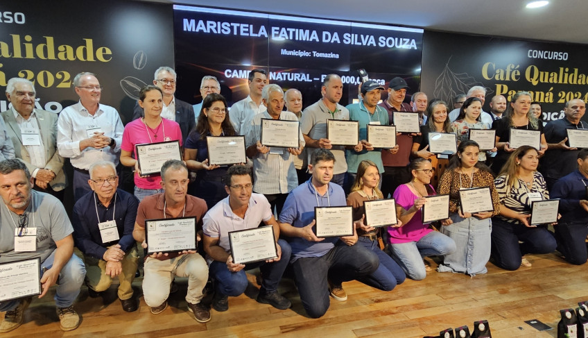 Concurso divulga os vencedores do Café Qualidade Paraná 2024 | ASN Paraná