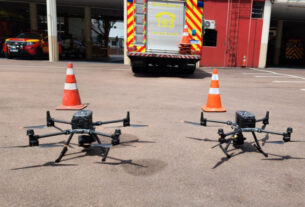 Corpo de Bombeiros terá drones com câmera termal e alto-falante em ação no Litoral