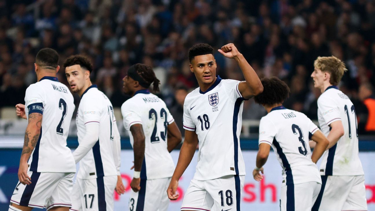 Inglaterra vence Grécia e lutará por acesso à elite da Nations League