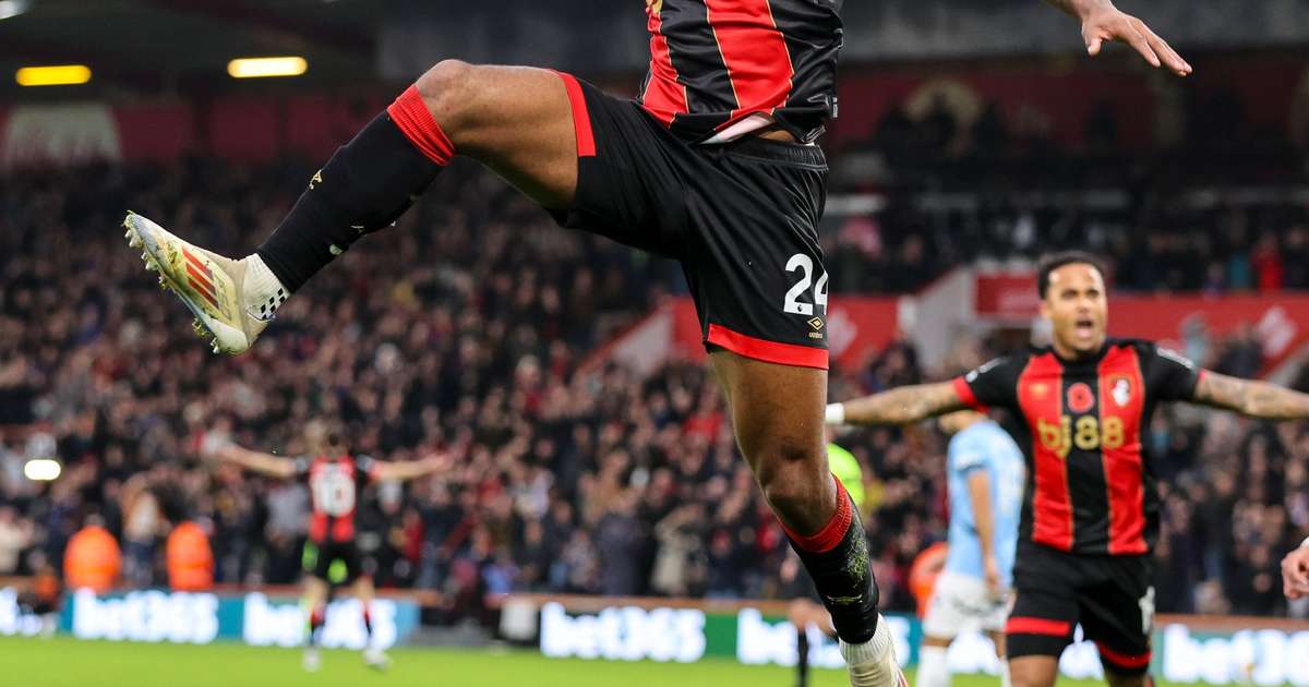 Manchester City joga mal, perde para o Bournemouth e cai para a vice-liderança da Premier League