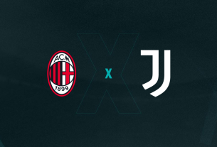 Escudos de Milan e Juventus, que duelam pelo Campeonato Italiano