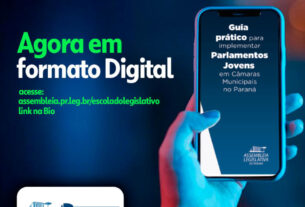 Assembleia Legislativa do Paraná | Notícias > Guia para Implementar Parlamentos Jovens ganha versão digital e reforça compromisso com a formação cidadã