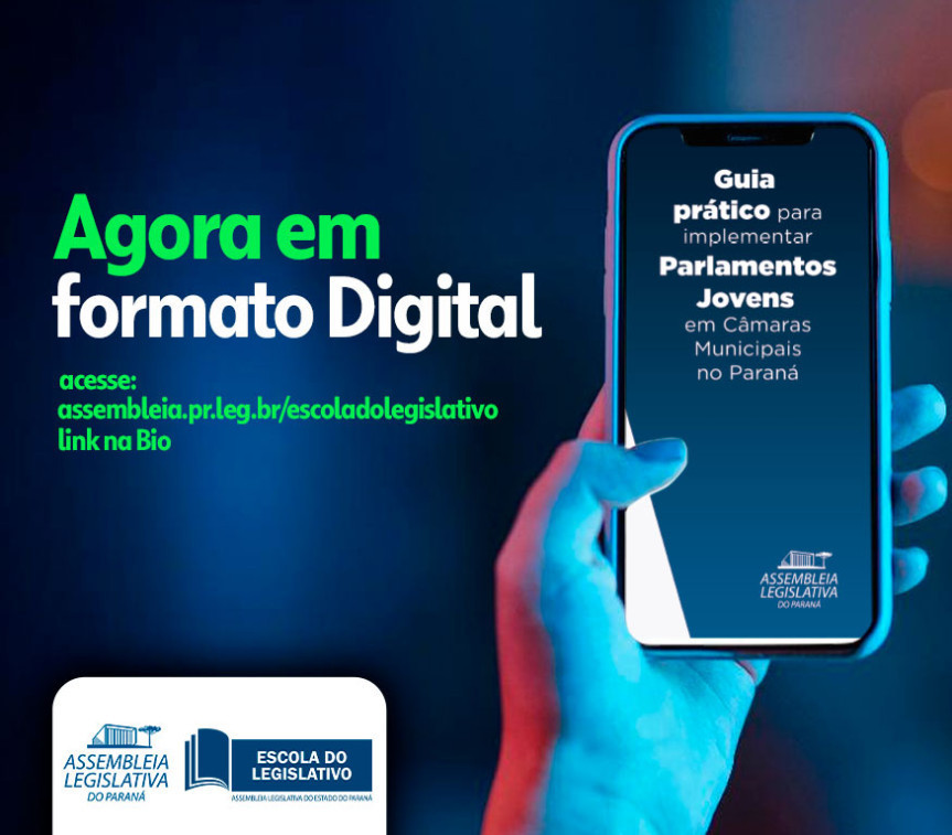 Assembleia Legislativa do Paraná | Notícias > Guia para Implementar Parlamentos Jovens ganha versão digital e reforça compromisso com a formação cidadã