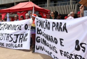 Ato em Brasília protesta contra anistia e retrocesso de direitos