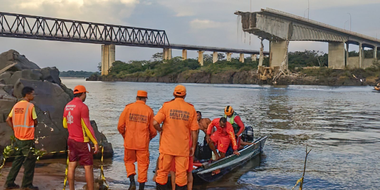 Consumo de água do Rio Tocantins deve ser evitado após queda de ponte