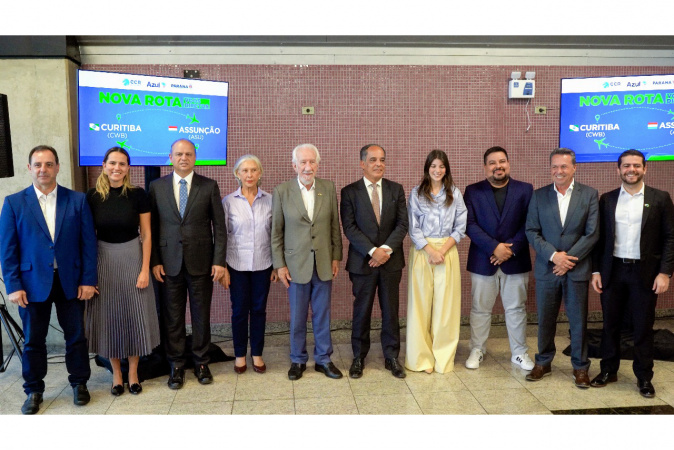 Primeiro voo direto do Paraguai desembarca lotado no Aeroporto Afonso Pena