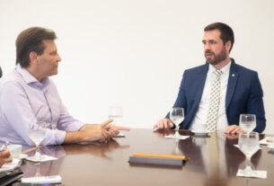 Deputado Paulo Gomes (PP) reuniu-se com o defensor público-geral do Paraná, Matheus Munhoz.