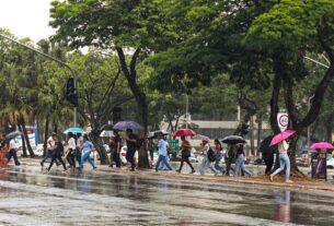 Inmet alerta para chuvas em grande parte do país