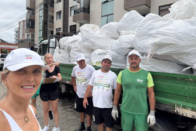 Parceria entre o IAT e APMCaiobá reforça campanha de reciclagem em Matinhos