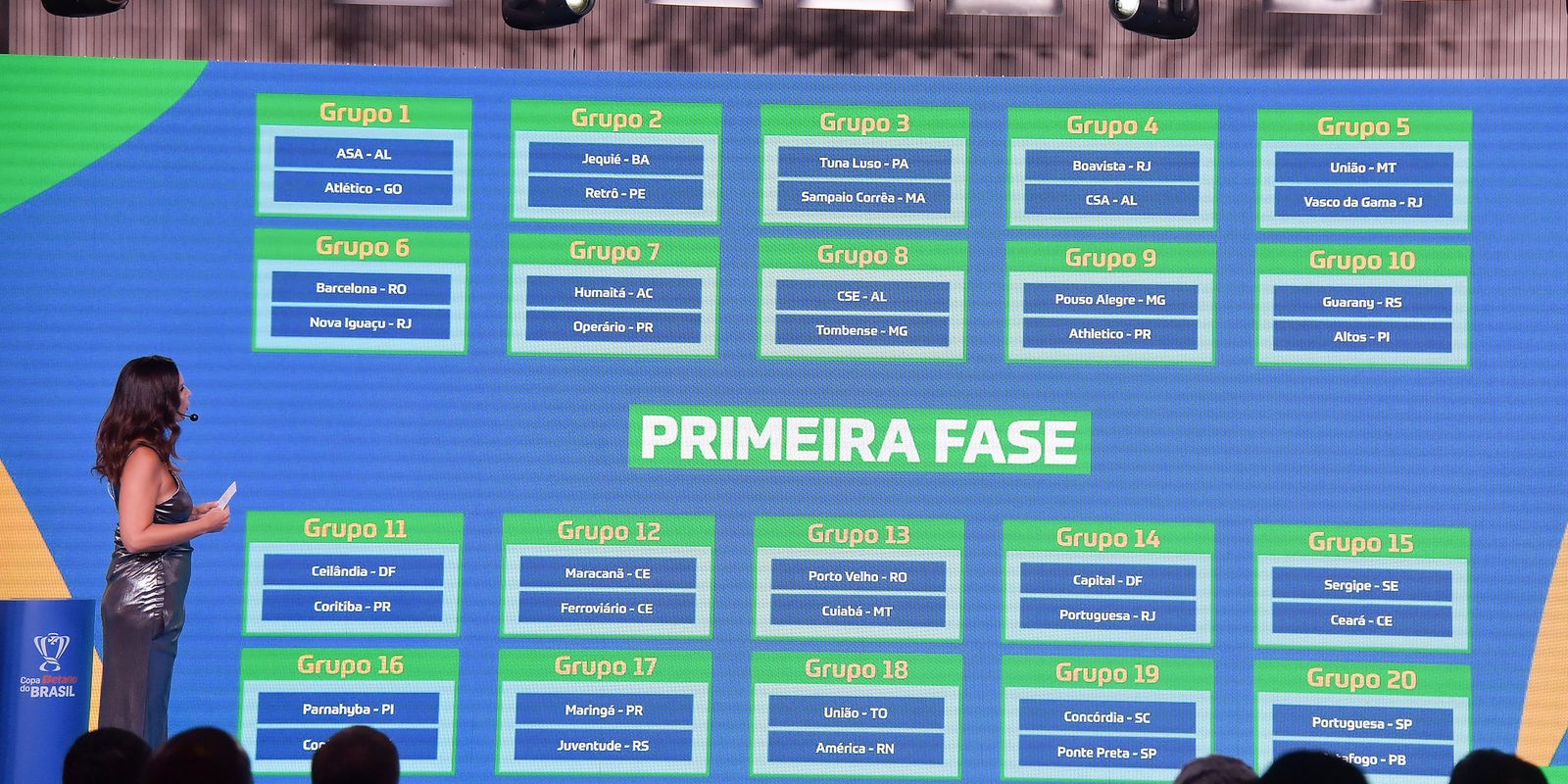 Definidos os jogos da 1ª fase da Copa do Brasil masculina de futebol