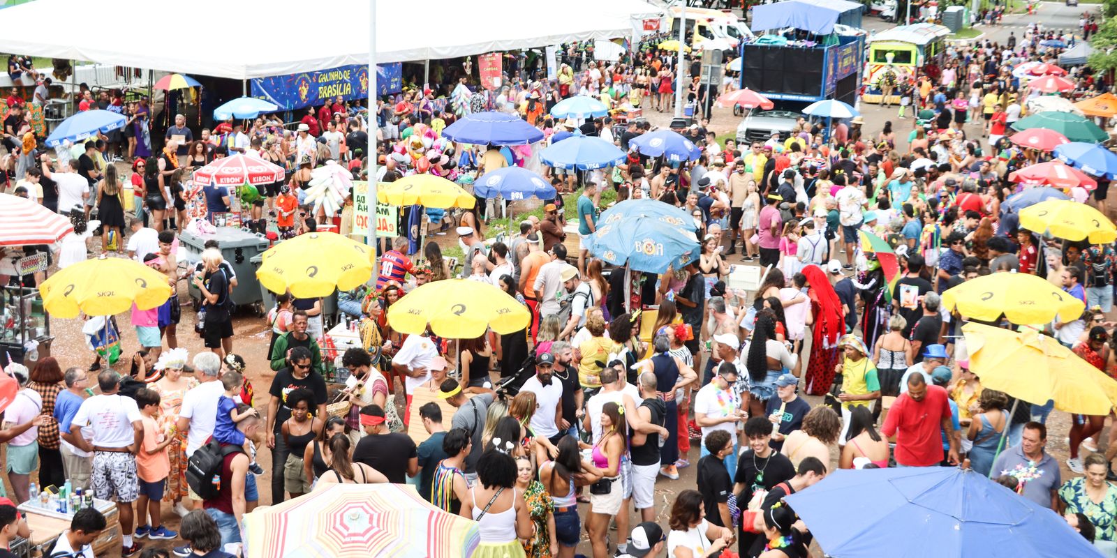 Blocos de rua garantem a folia na capital federal