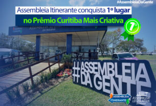 Assembleia Legislativa do Paraná | Notícias > Assembleia Itinerante é vencedora do prêmio Curitiba Mais Criativa