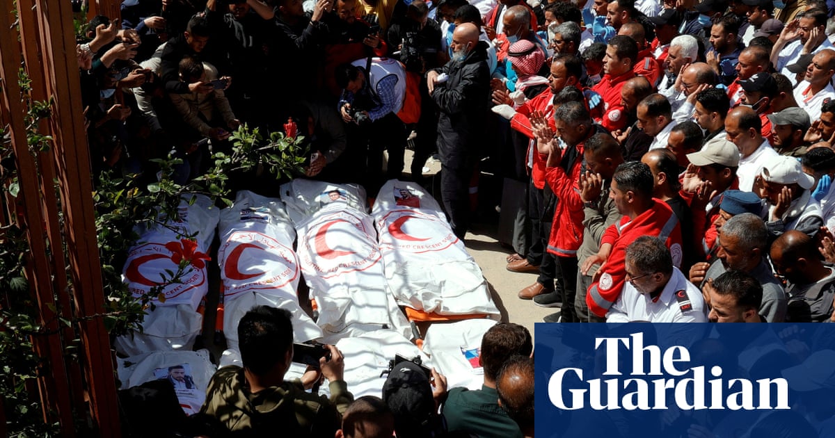 Os militares israelenses admite as falhas profissionais 'sobre os assassinatos paramédicos de Gaza | Guerra de Israel-Gaza