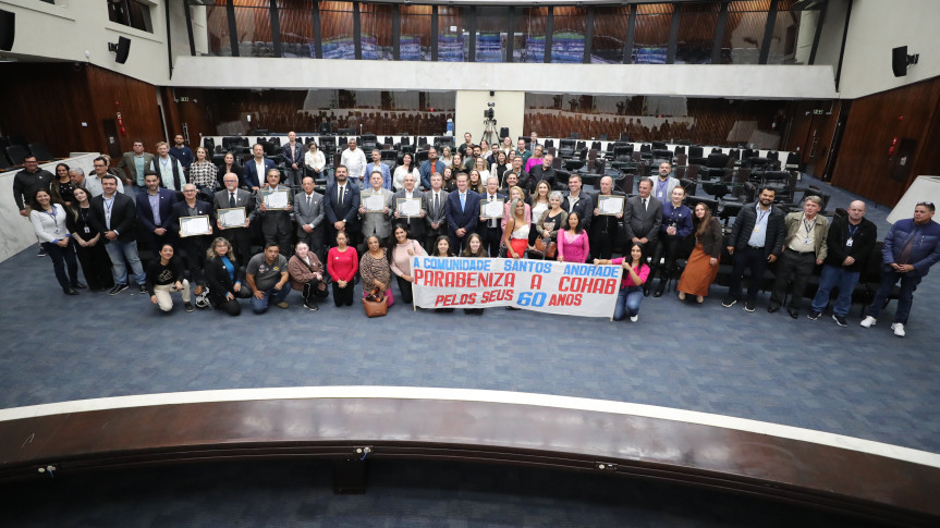 Assembleia Legislativa do Paraná | Notícias > Assembleia homenageia os 60 anos de fundação da Cohab de Curitiba