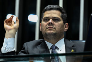 Presidente do Senado Federal, senador Davi Alcolumbre (União-AP) conduz sessão.