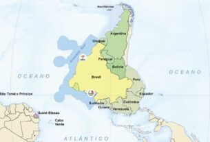 IBGE lança mapa-múndi invertido, com o Sul no topo